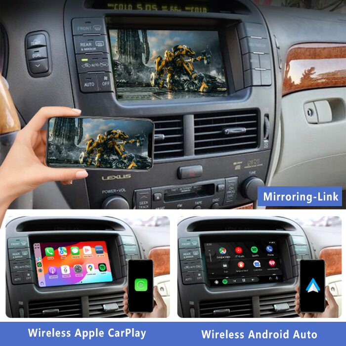 2003-2007 Lexus LS430 – OEM Wireless CarPlay & Android Auto Integration Kit