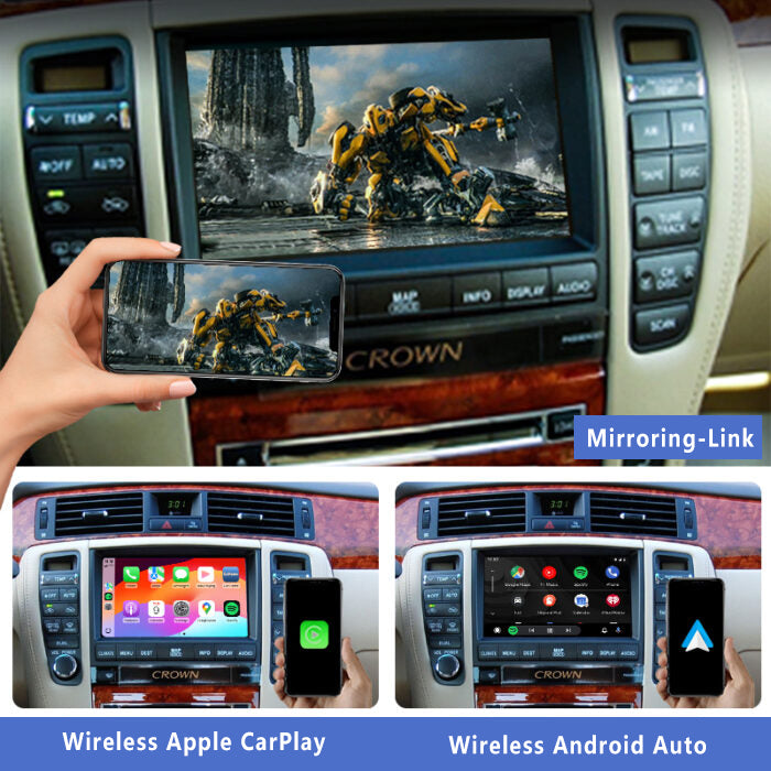 2006-2008 Toyota Crown wireless Apple CarPlay & Android Auto Integration for Car