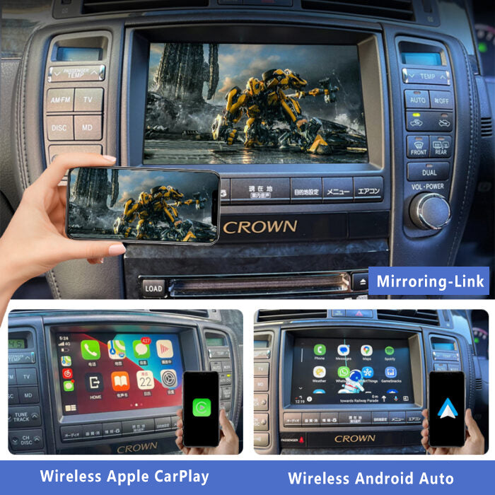 2005-2007 Toyota Crown GRS184 OEM Head Units wireless Apple CarPlay & Android Auto Integration for Car