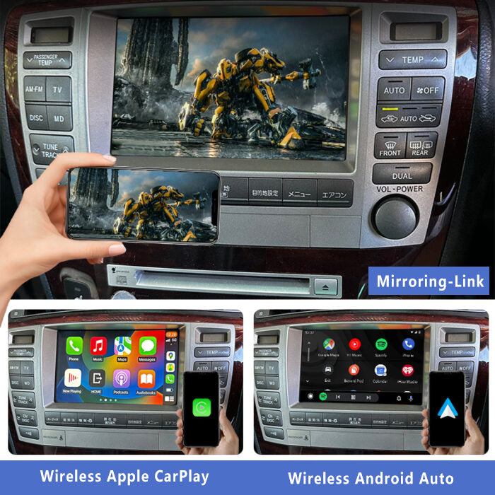 2004-2006 Toyota Crown Majesta UZS186s1 wireless Apple CarPlay & Android Auto Integration for Car