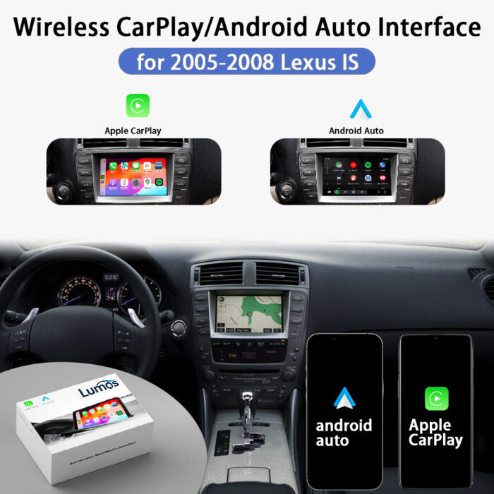 2005-2008 Lexus IS 250 350 ISF OEM Head Units Wireless Apple CarPlay & Android Auto Integration for Car