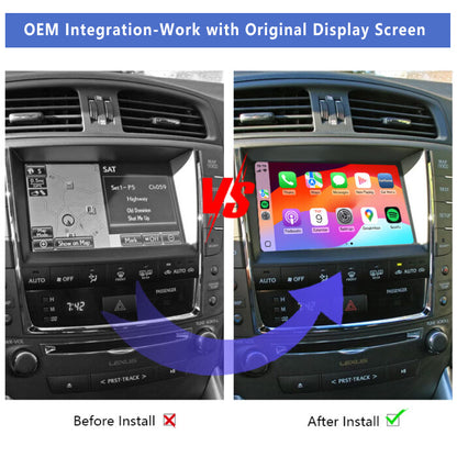 2009-2014 Lexus ISF OEM Head Unit Wireless Apple CarPlay & Android Auto Module Integration Kits