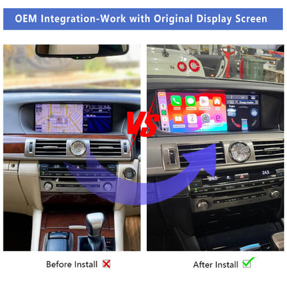 2013 Onward Lexus LS LS460 LS500h LS600 OEM Head Units Wireless Apple CarPlay & Android Auto Module Integration Kits