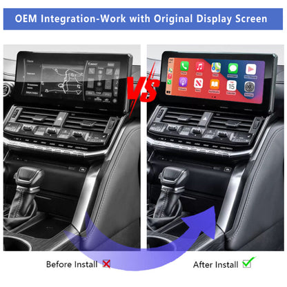 2020-2023 Toyota Cruiser LC300 Wireless Apple CarPlay & Android Auto Integration for Car