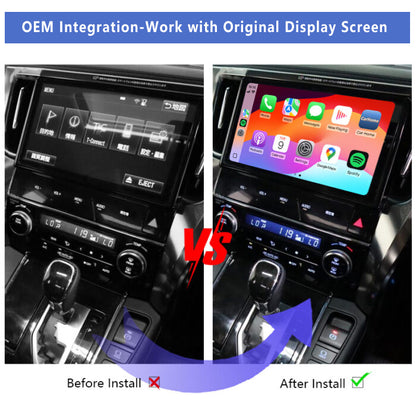 Toyota Z66T/ZA4T/Y66T/Z68T /Y68T/Y64T/W66T/W68T OEM Head Units Wireless Apple CarPlay & Android Auto Integration for Car
