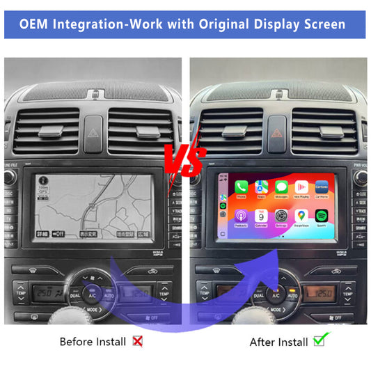 2006-2012 Toyota Blade/Blade MasterG OEM Head Units Wireless Apple CarPlay Android Auto Integration for Car