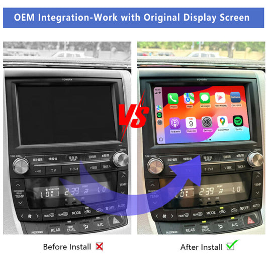 2008-2023 Toyota Alphard Vellfire Wireless Apple CarPlay Android Auto Integration for Car