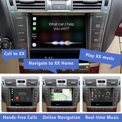 2006-2012 Lexus LS LS460 LS600 OEM Head Units upgrade Wireless Apple CarPlay & Android Auto Module Integration Kits