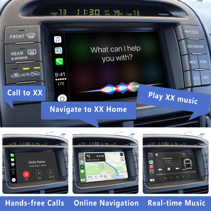 Lexus Ls430 Android Unit 2003-2007 Lexus LS430 – OEM Wireless CarPlay & Android Auto Integratio ...