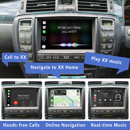 Toyota Crown UZS168 GRS180 GRS181 GRS182 Royal Saloon Wireless Apple CarPlay & Android Auto Integration for Car