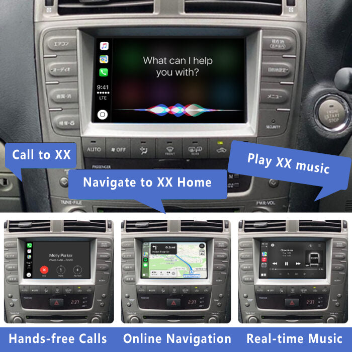 2009 – 2014 Lexus ISF Wireless Apple CarPlay Decoder & Android Auto Module Integration Kits