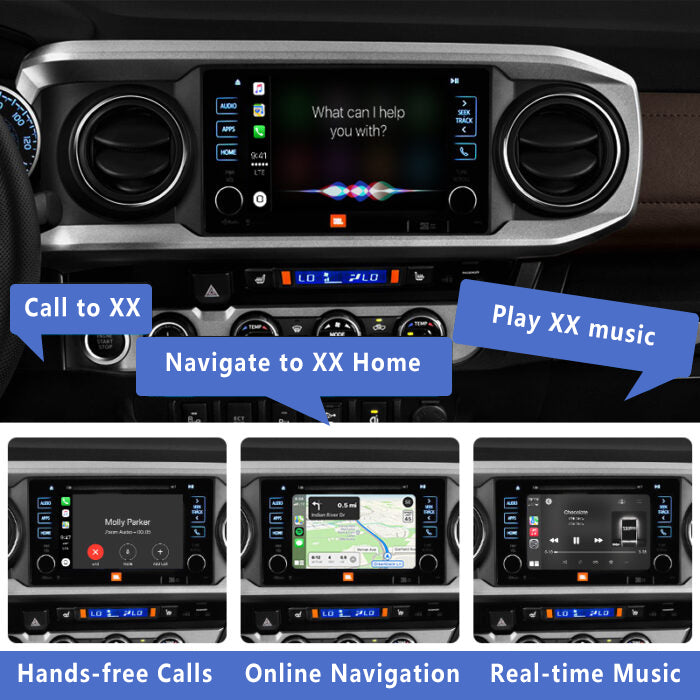 2017-2019 Toyota Tacoma Review Original Head Units Wireless Apple CarPlay and Android Auto Integration for Car