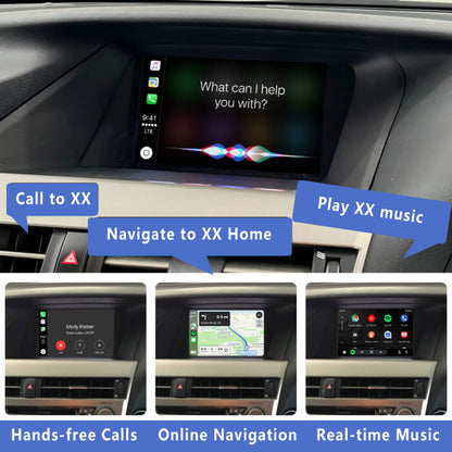 2012-2018 Lexus RX RX270 RX300 RX350 RX450H OEM Wireless Apple CarPlay & Android Auto Integration Module Kits.