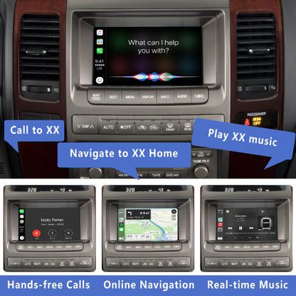 2006-2009 Lexus GX470 OEM Head Unit Wireless Apple CarPlay & Android Auto Integration Kits