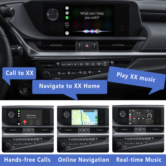 2016-2020 Lexus ES/NX/RX/UX with touch panel OEM Head Units Wireless Apple CarPlay & Android Auto Integration Kits