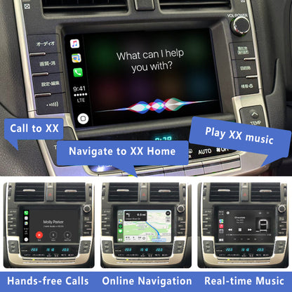 2008-2012 Crown Majesta URS206 wireless Apple CarPlay & Android Auto Integration for Car