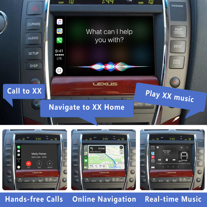 2009-2012 Lexus ES350 OEM Head Units Wireless Apple CarPlay & Android Auto Integration Kits