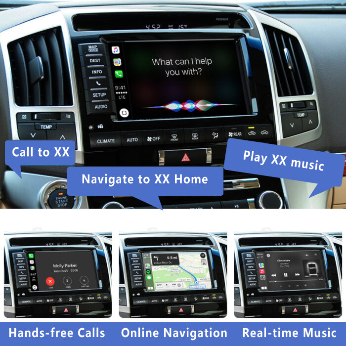 2007-2021 Toyota Land cruiser LC200 Wireless Apple CarPlay Android Auto Integration for Car