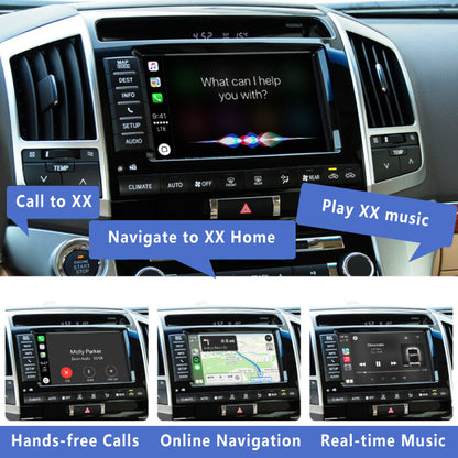 2007-2021 Toyota Land cruiser LC200 Wireless Apple CarPlay Android Auto Integration for Car