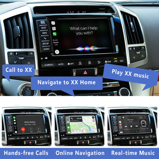 2007-2021 Toyota Land cruiser LC200 Wireless Apple CarPlay Android Auto Integration for Car