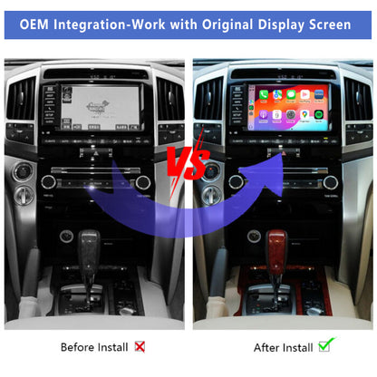 2007-2021 Toyota Land cruiser LC200 Wireless Apple CarPlay Android Auto Integration for Car
