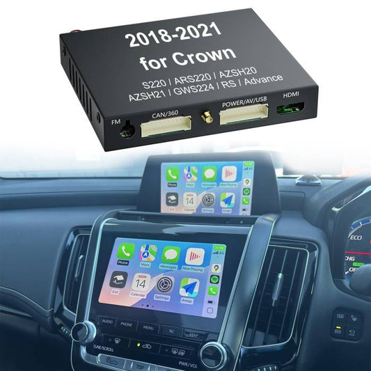 2018-2021 Toyota Crown S220 ARS220 AZSH20 AZSH21 GWS224 RS Advance Original Head Units Wireless Apple CarPlay and Android Auto Integration for Car