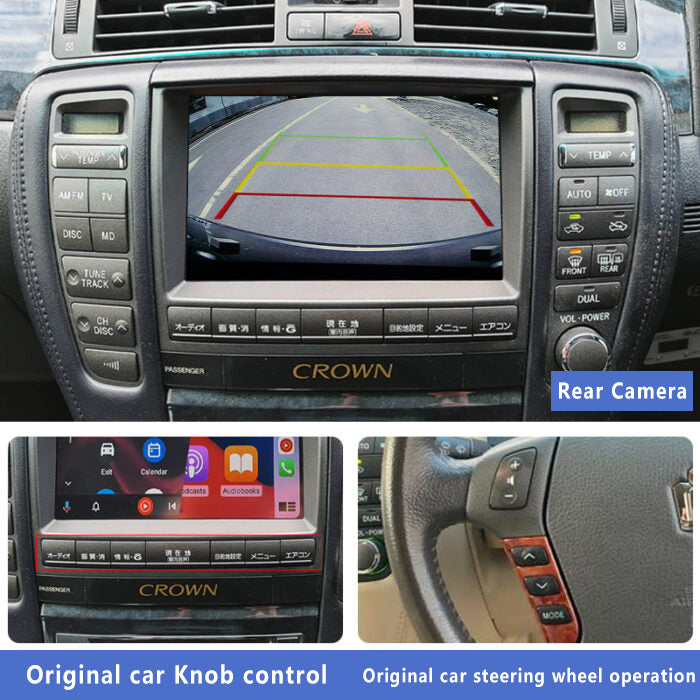Toyota Crown UZS168 GRS180 GRS181 GRS182 Royal Saloon Wireless Apple CarPlay & Android Auto Integration for Car