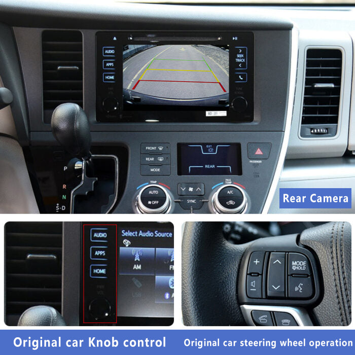 2015-2017 Toyota Sienna Original Head Units Wireless Apple CarPlay Android Auto Integration for Car