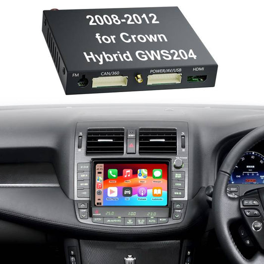 2008-2012 Toyota Crown Hybrid GWS204 OEM Head Units Wireless Apple CarPlay Android Auto Integration for Car