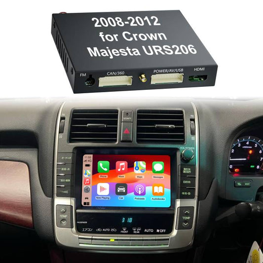 2008-2012 Crown Majesta URS206 wireless Apple CarPlay & Android Auto Integration for Car