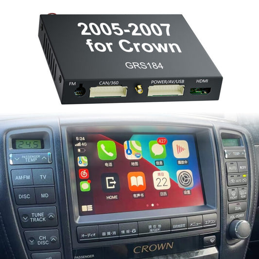 2005-2007 Toyota Crown GRS184 OEM Head Units wireless Apple CarPlay & Android Auto Integration for Car