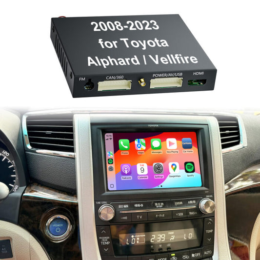 2008-2023 Toyota Alphard Vellfire Wireless Apple CarPlay Android Auto Integration for Car