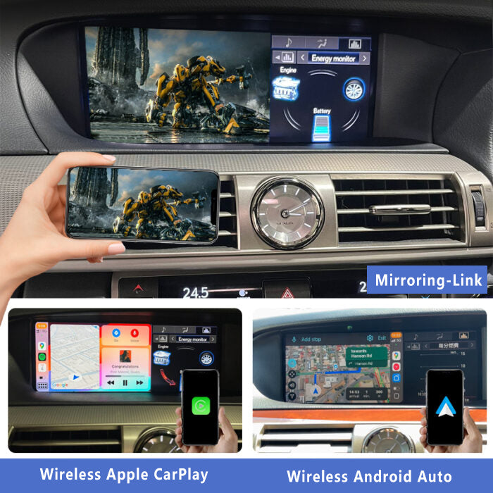 2013 Onward Lexus LS LS460 LS500h LS600 OEM Head Units Wireless Apple CarPlay & Android Auto Module Integration Kits