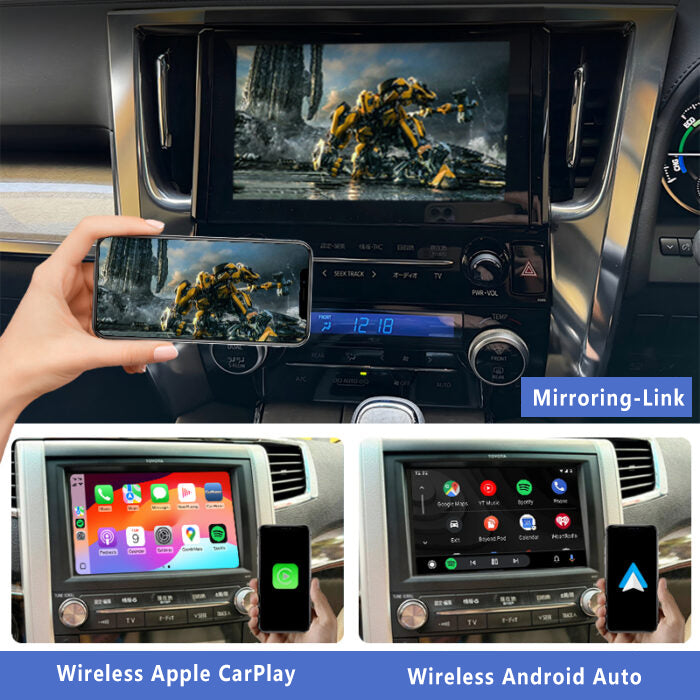 2008-2023 Toyota Alphard Vellfire Wireless Apple CarPlay Android Auto Integration for Car