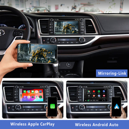 2015-2019 Toyota Kluger Original Head Units Wireless Apple CarPlay Android Auto Integration for Car