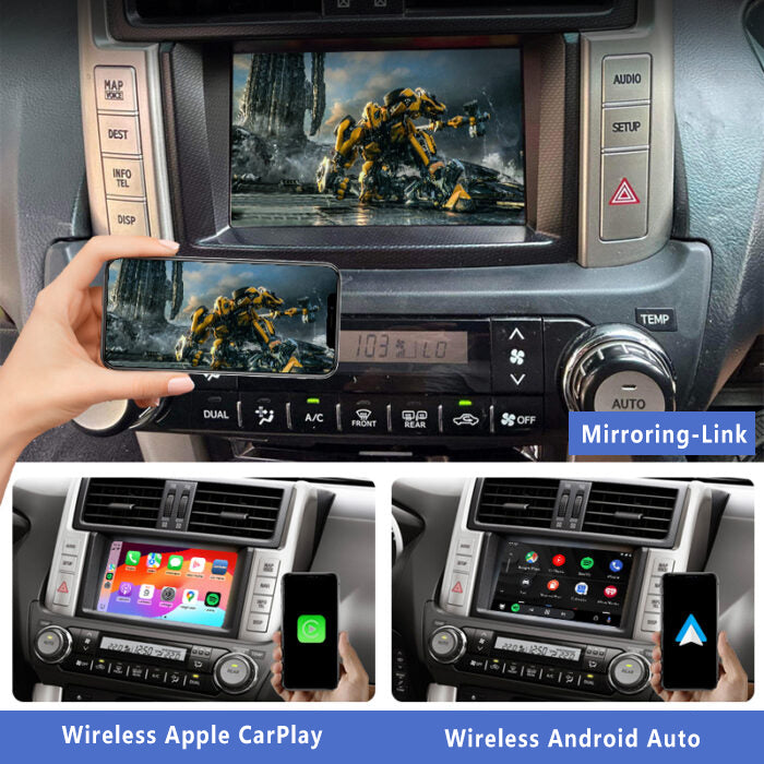 2009-2013 Toyota Landcruiser Prado GXL/VX /Kakadu LC150 OEM Head Units Apple CarPlay & Android Auto Integration Kits