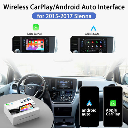 2015-2017 Toyota Sienna Original Head Units Wireless Apple CarPlay Android Auto Integration for Car