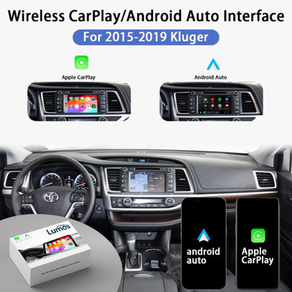 2015-2019 Toyota Kluger Original Head Units Wireless Apple CarPlay Android Auto Integration for Car
