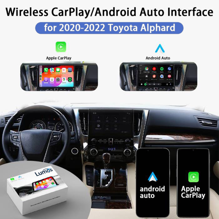 2020-2022 Toyota Alphard wireless Apple CarPlay & Android Auto Integration for Car