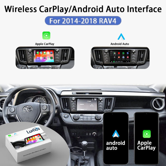 2014-2018 Toyota RAV4 Original Head Units Wireless Apple CarPlay Android Auto Integration for Car
