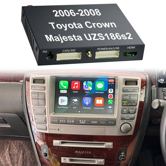 2006-2008 Toyota Crown Majesta UZS186s2 wireless Apple CarPlay & Android Auto Integration for Car