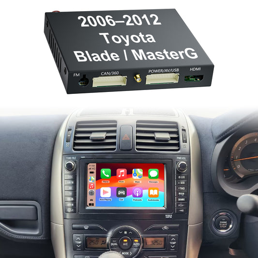 2006-2012 Toyota Blade_Blade MasterG OEM Head Units Wireless Apple CarPlay & Android Auto Integration Kits