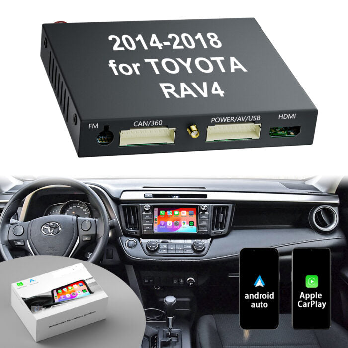 2014-2018 Toyota RAV4 Original Head Units Wireless Apple CarPlay Android Auto Integration for Car