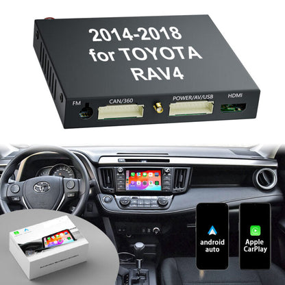 2014-2018 Toyota RAV4 Original Head Units Wireless Apple CarPlay Android Auto Integration for Car