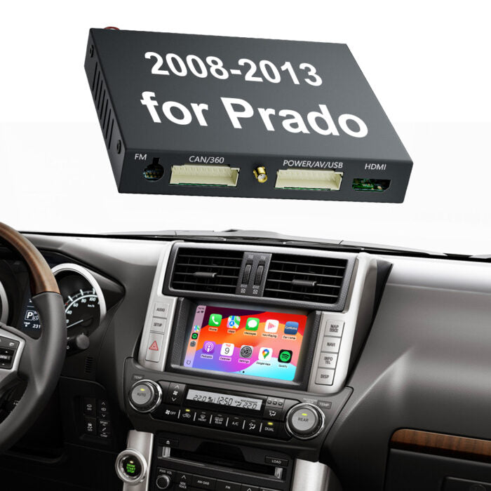 2009-2013 Toyota Landcruiser Prado GXL/VX /Kakadu LC150 OEM Head Units Apple CarPlay & Android Auto Integration Kits