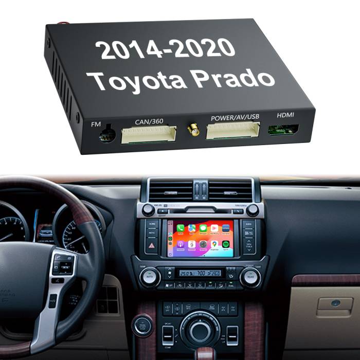 2014-2020 Toyota Prado OEM Head Units Wireless Apple CarPlay & Android Auto Integration for Car