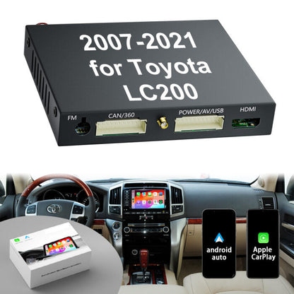 2007-2021 Toyota Land cruiser LC200 Wireless Apple CarPlay Android Auto Integration for Car