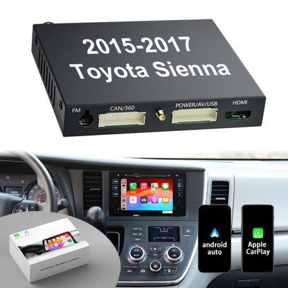 2015-2017 Toyota Sienna Original Head Units Wireless Apple CarPlay Android Auto Integration for Car