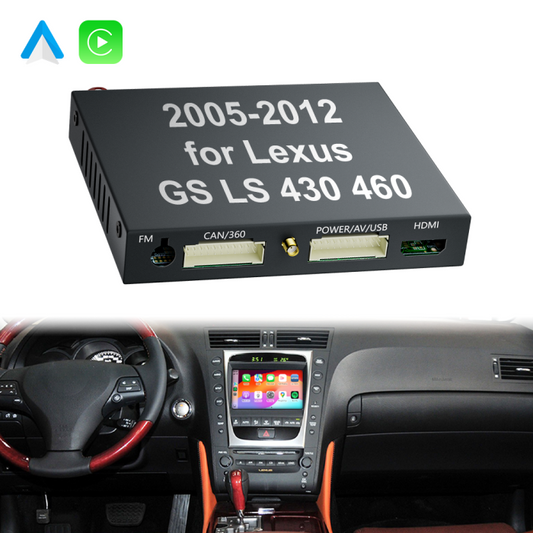 2005-2012 Lexus GS 300 430 460 OEM Head Units Wireless Apple CarPlay & Android Auto Module Integration Kits
