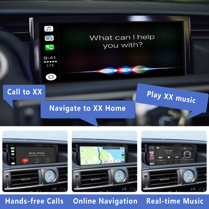 2014-2020 Lexus ES/NX/RX/UX with joystick controls OEM Head Units Wireless Apple CarPlay & Android Auto Integration Kits